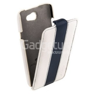 melkco для htc one x limited edition white blue чехол