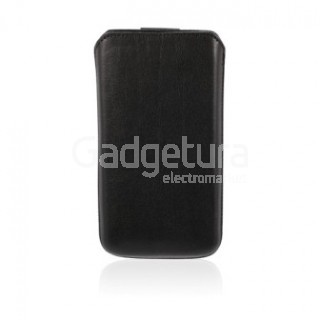кожанный футляр с язычком для lg optimus l5