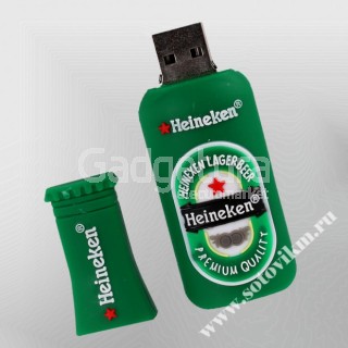 8Gb подарочный MD-161 резиновый Бутылка Heineken