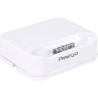 Док станция PRESTIGIO  iPod/iPhone, Пластик, Белый, Retail (2.3x7см.)