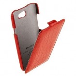 чехол melkco для htc one x crocodile print pattern  red