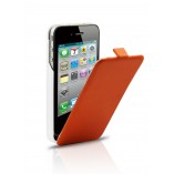 S - Case VIP кожаный раскладной чехол зарядка для Iphone 4/4S Beauty Orange